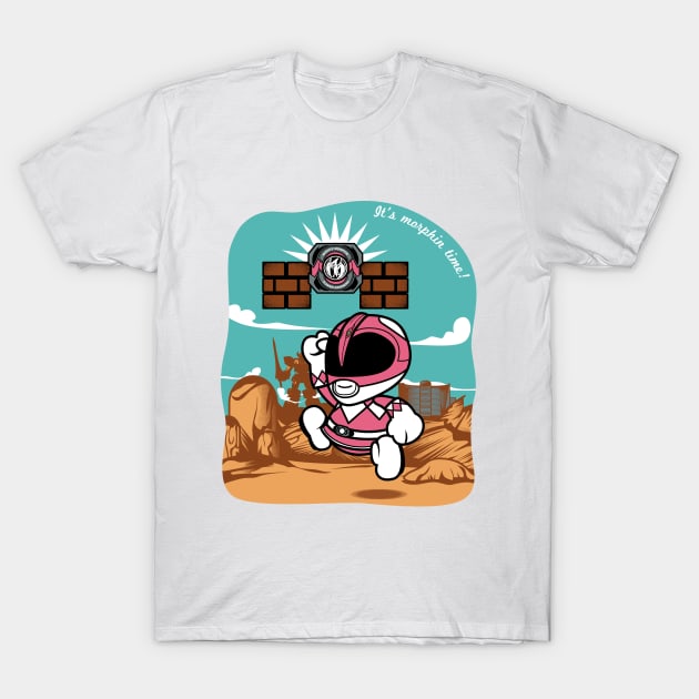 Paper PinkRanger T-Shirt by Samtronika